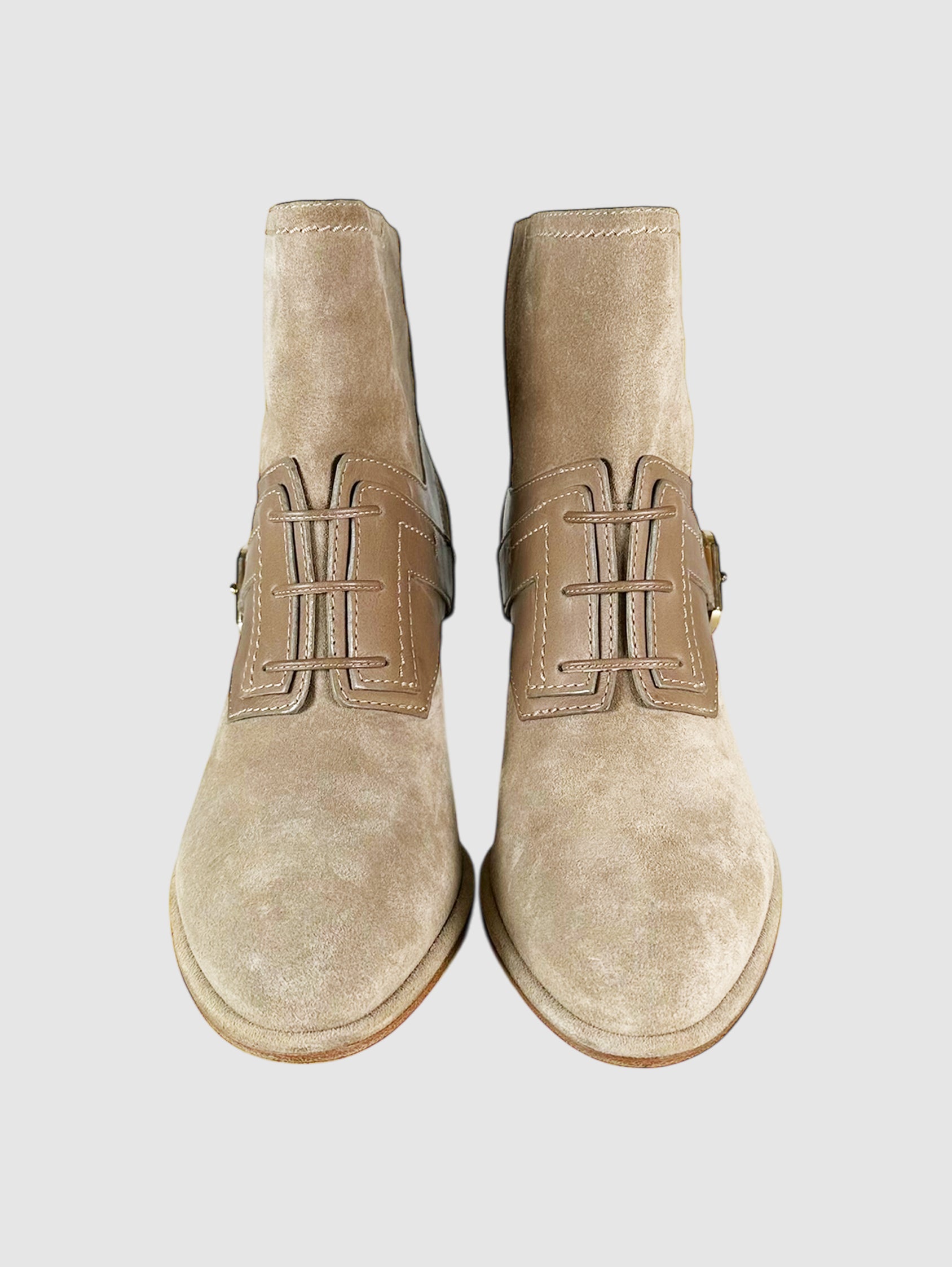 Dual Buckle Heeled Booties