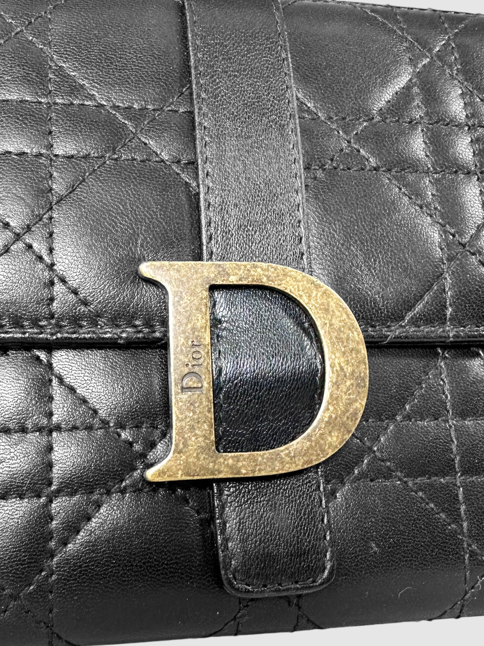 Cannage D Wristlet Clutch