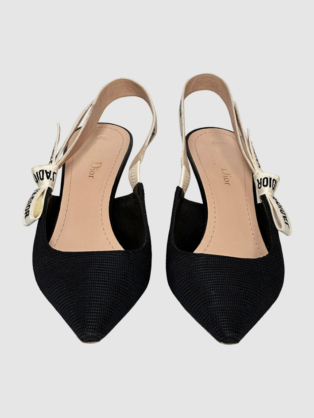 Canvas J'Adior Slingback Pumps - Size 40
