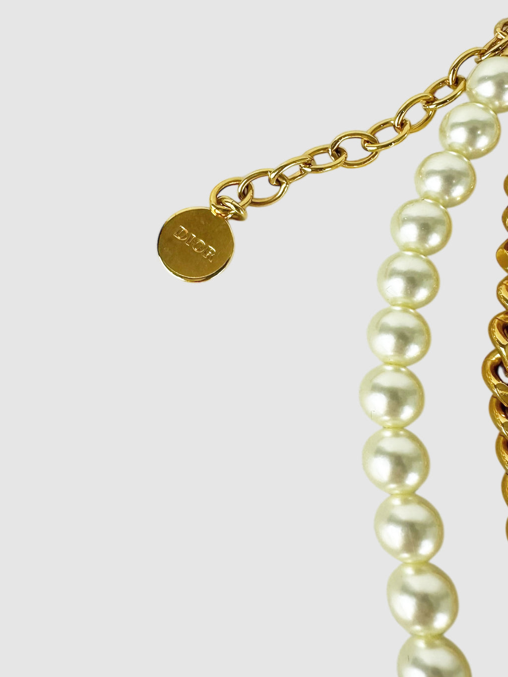 Pearl Chain D Necklace