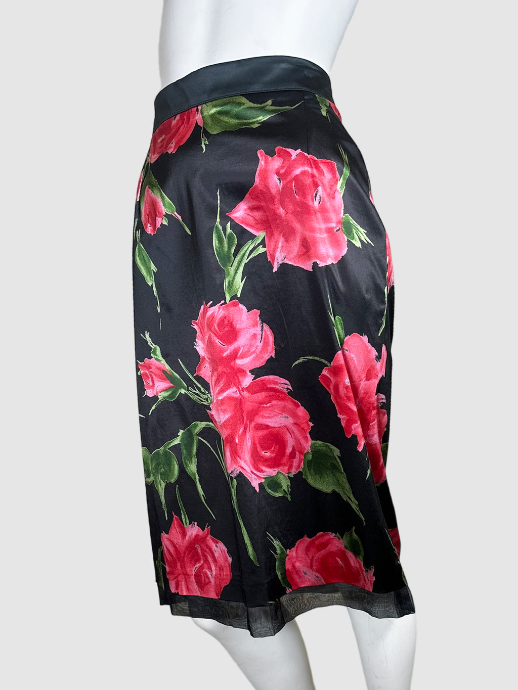 Dolce & Gabbana Floral Print Silky Skirt - Size 44(M)