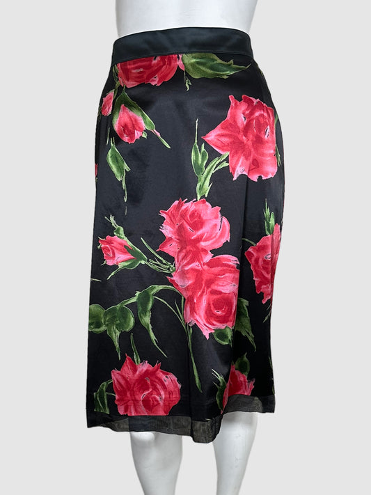 Dolce & Gabbana Floral Print Silky Skirt - Size 44(M)