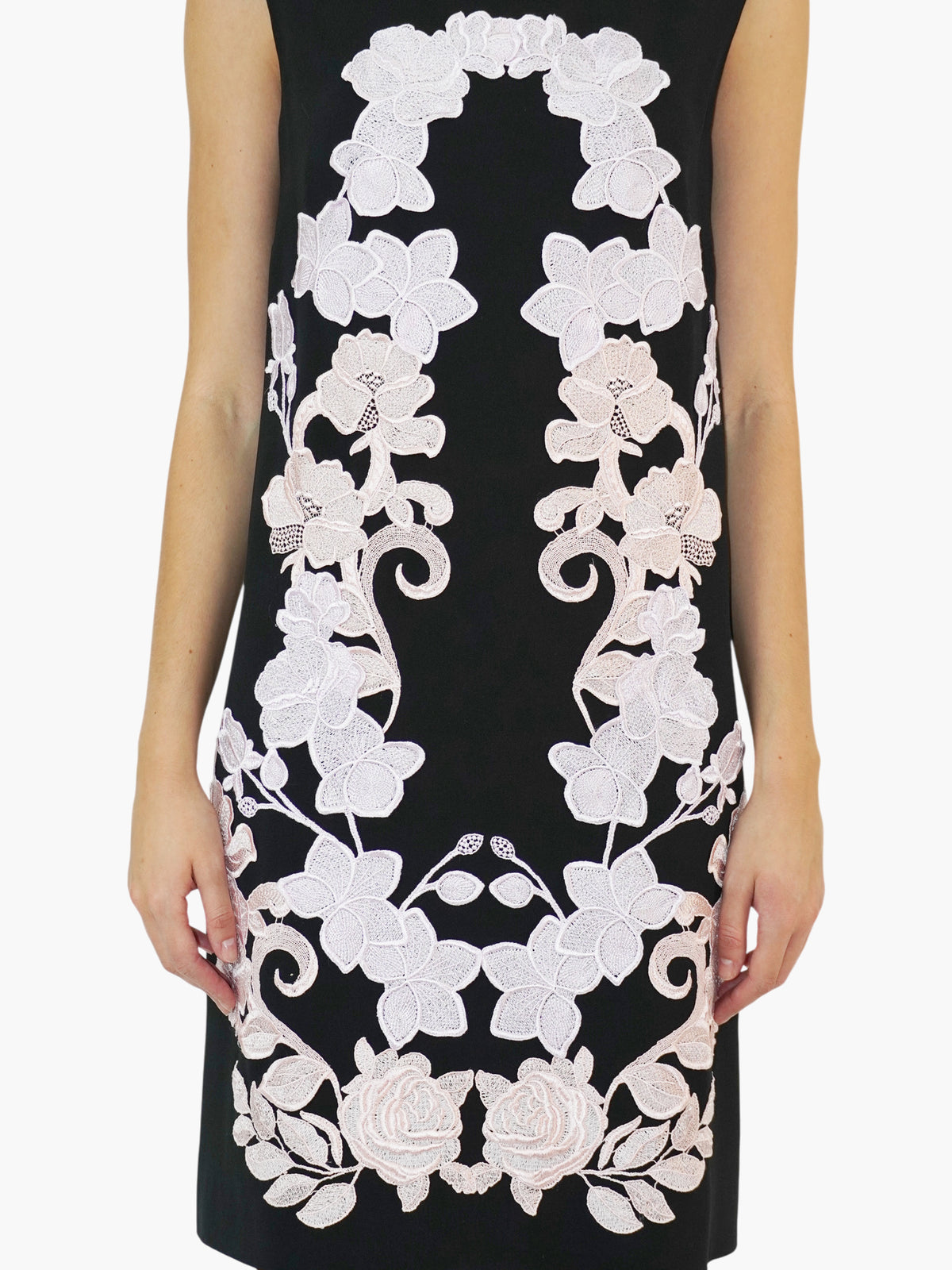 Floral-Embroidered Dress