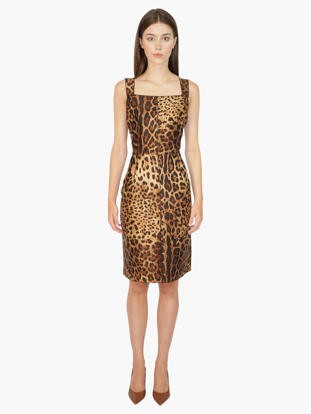 Silk Leopard-Print Dress