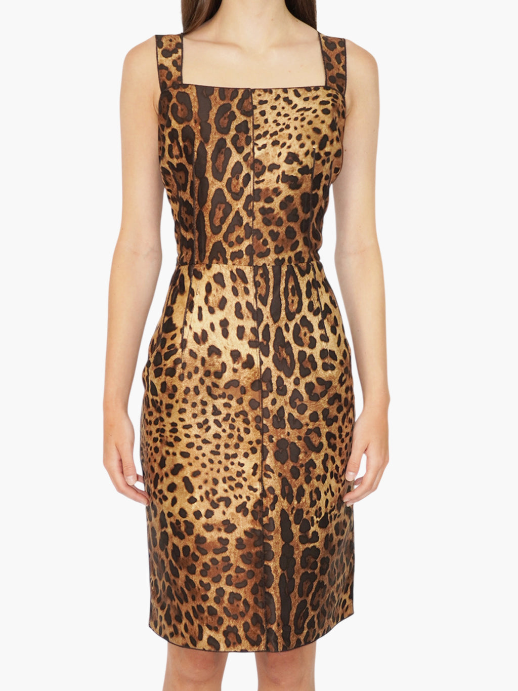 Silk Leopard-Print Dress