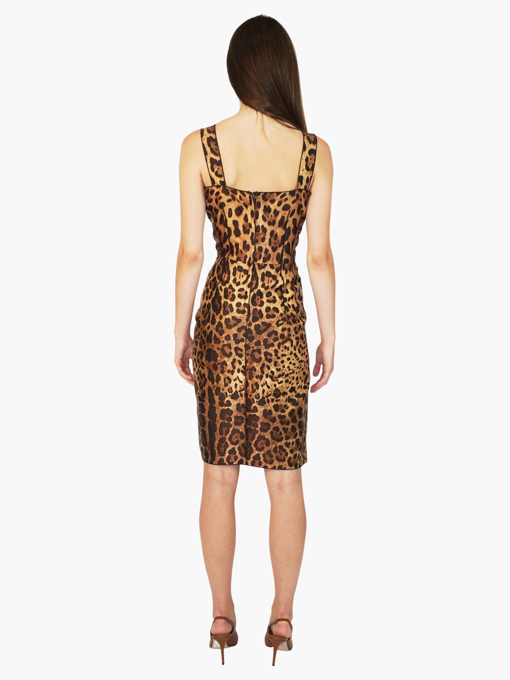 Silk Leopard-Print Dress