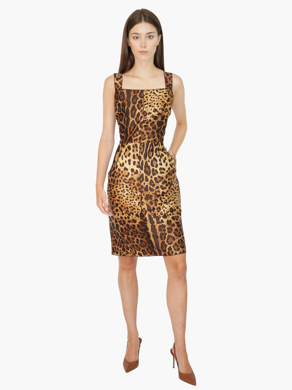 Silk Leopard-Print Dress