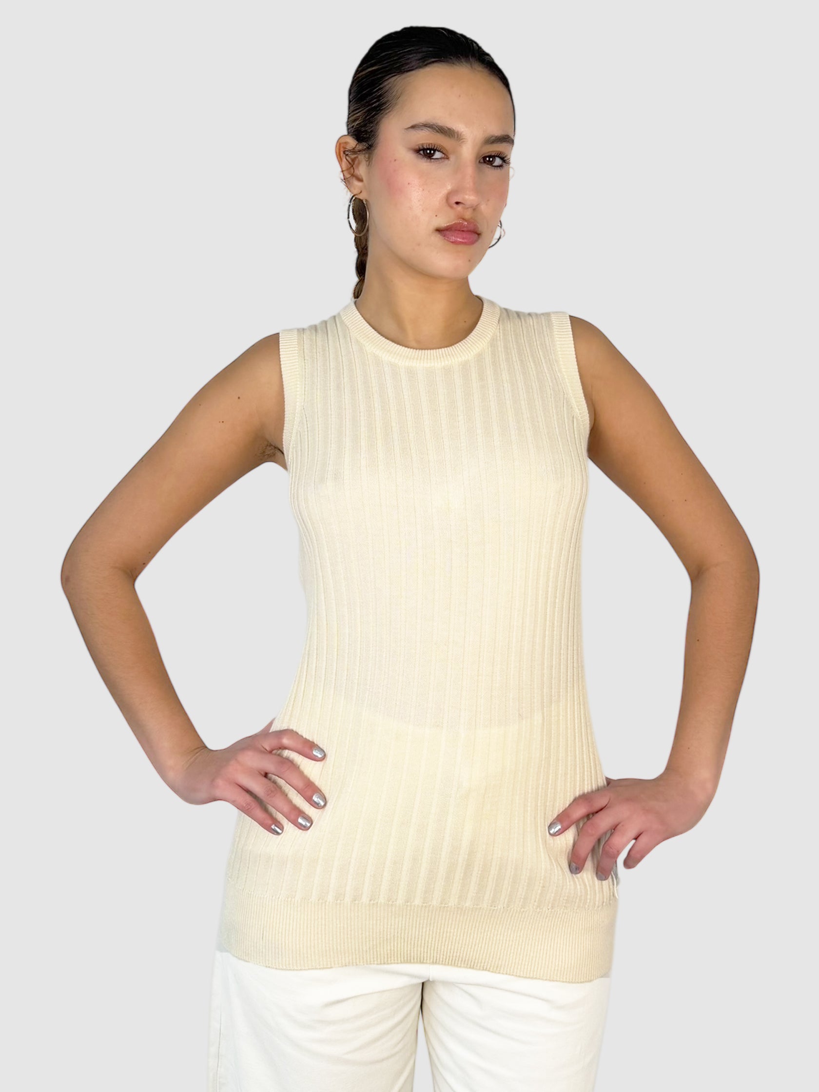 Ribbed Sleeveless Top