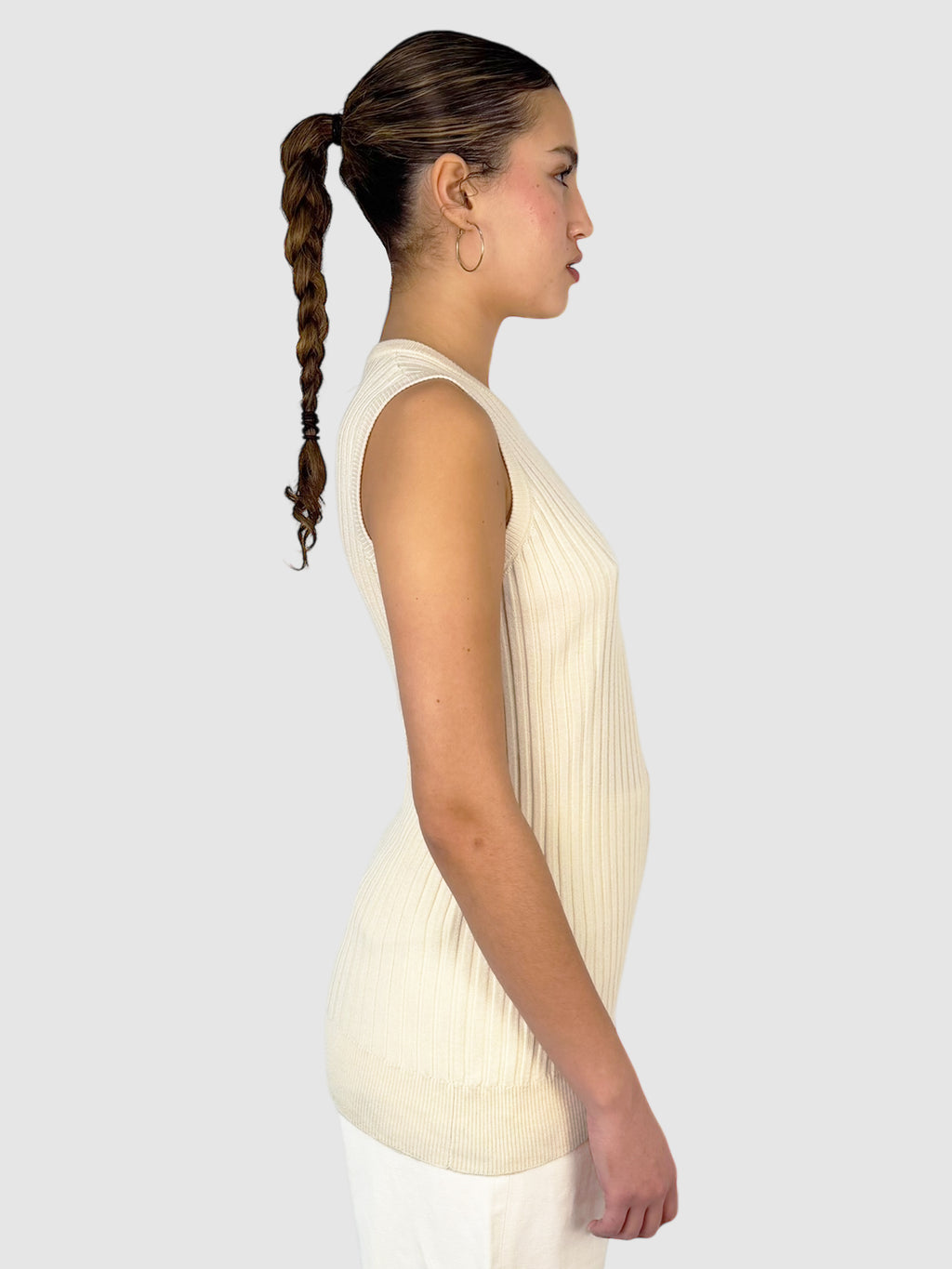 Ribbed Sleeveless Top