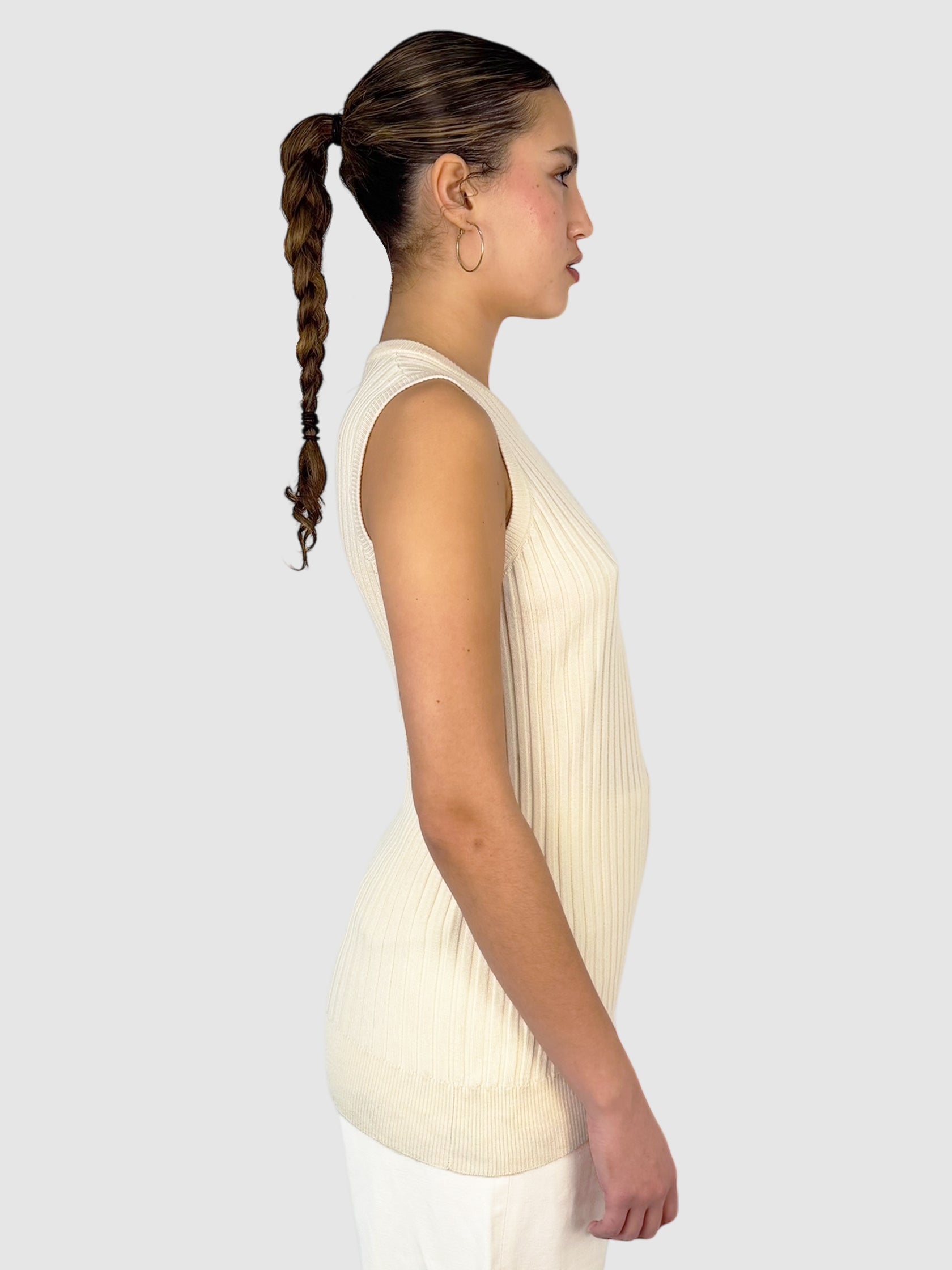 Ribbed Sleeveless Top