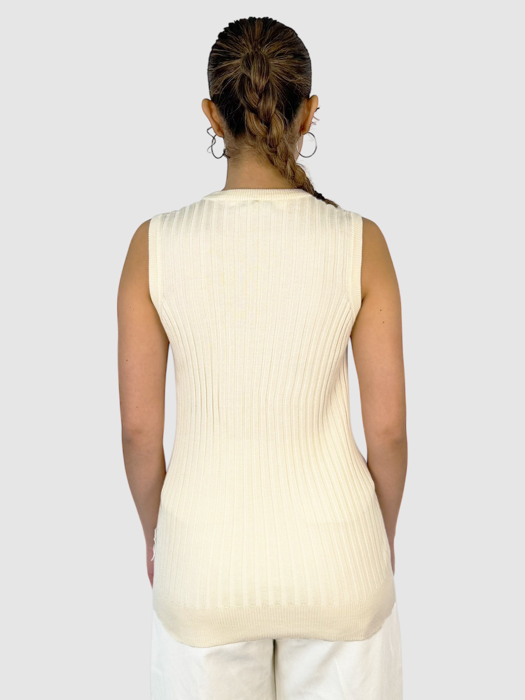 Ribbed Sleeveless Top