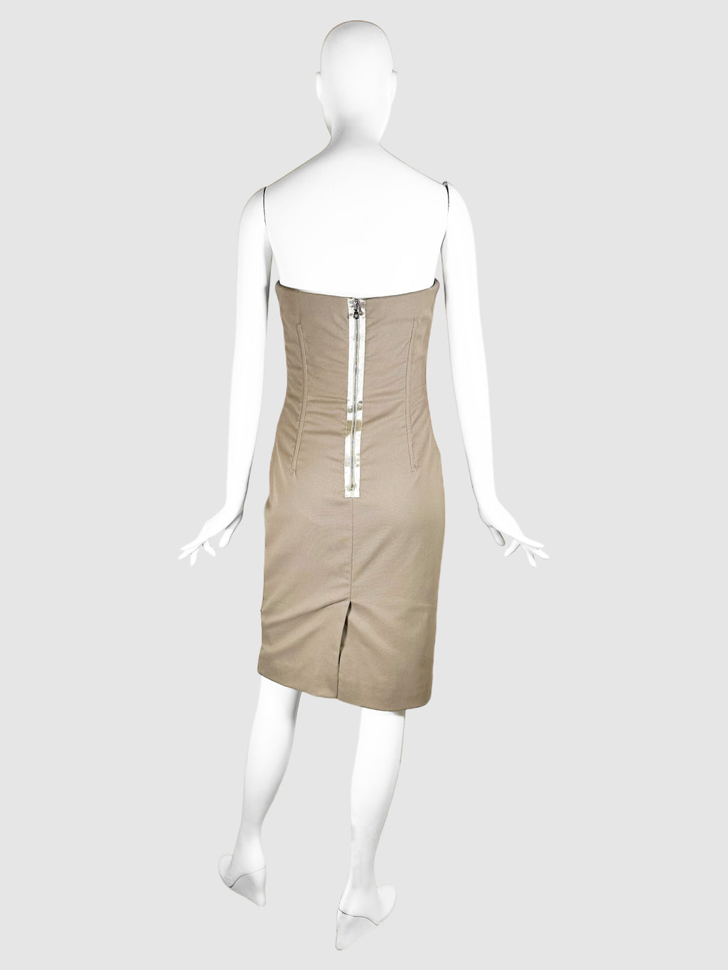 Strapless Lace Up Corset Dress - Size 40