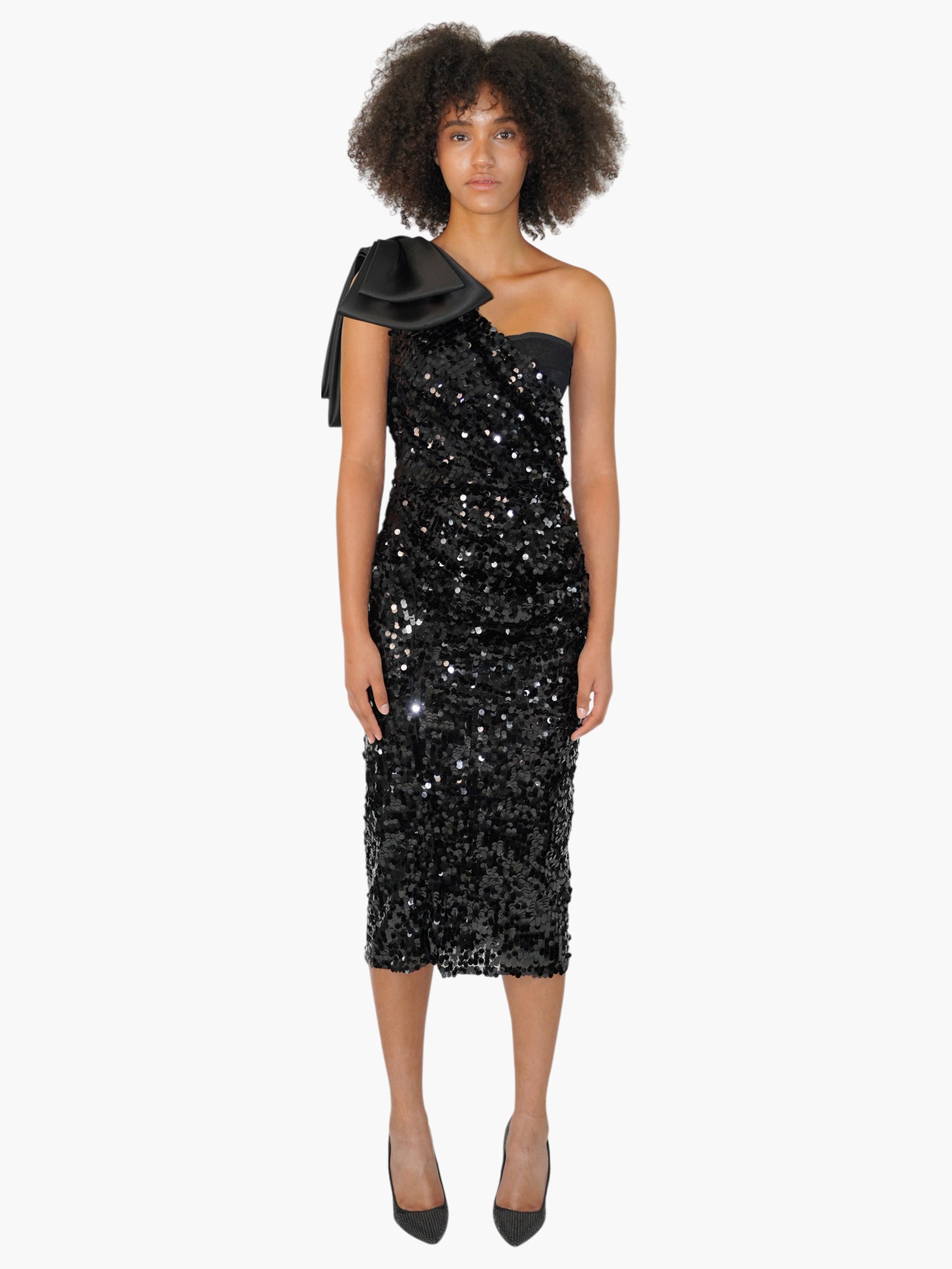 Sequinned Midi Dress