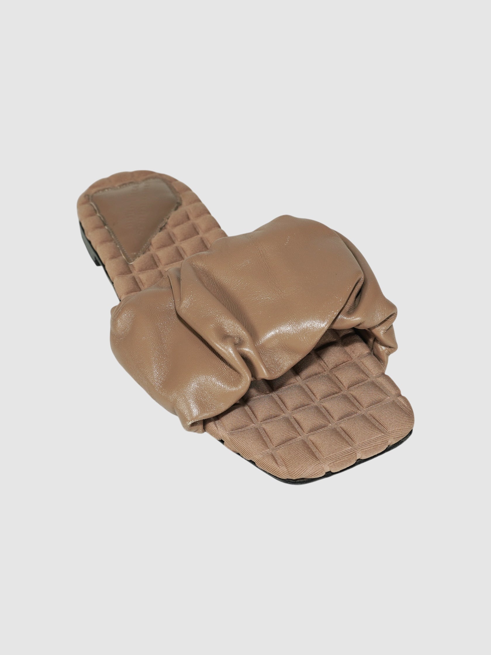 Ruched Slide Sandals