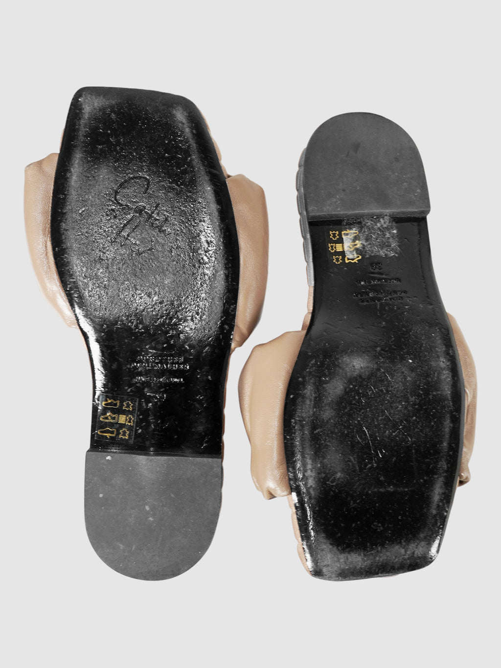 Ruched Slide Sandals
