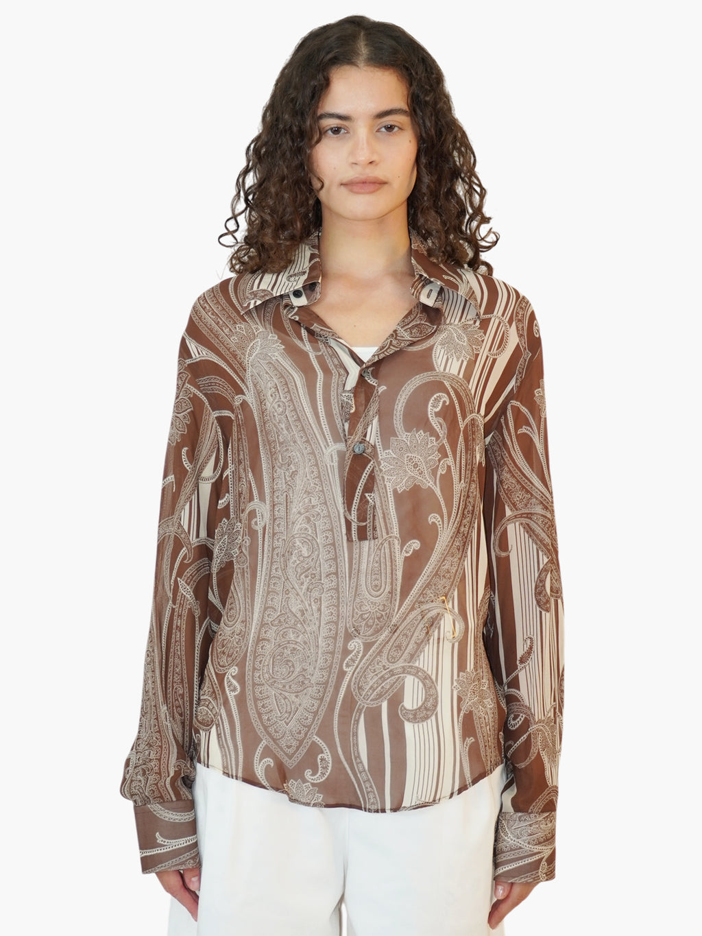 Sheer Paisley Top