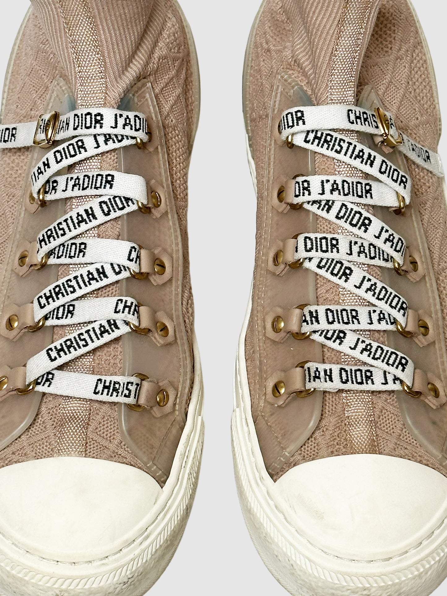 Christian Dior Walk'N'Dior High-Top Sneakers - Size 37