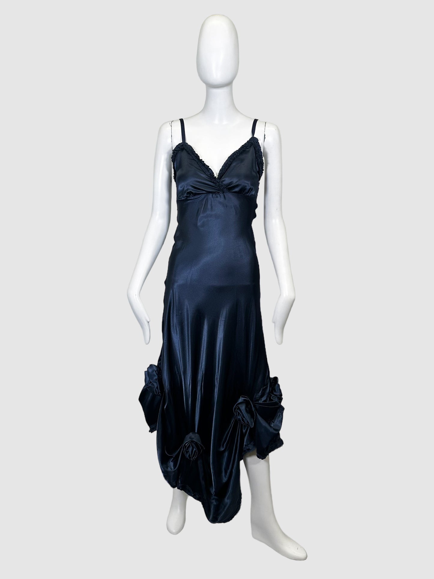 Rinascimento Strappy Satin Dress - Size S