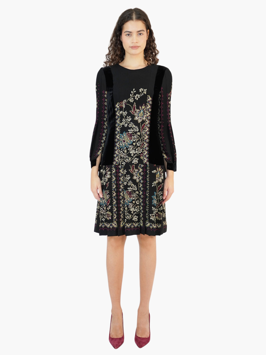Mosaic Pleated Dress