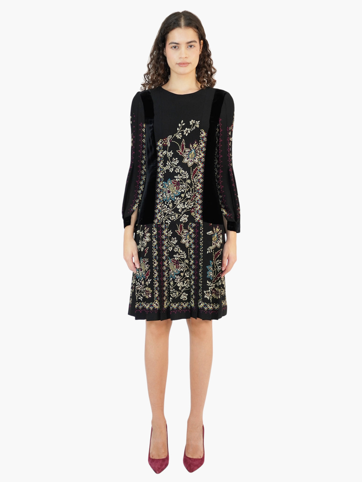 Mosaic Pleated Dress