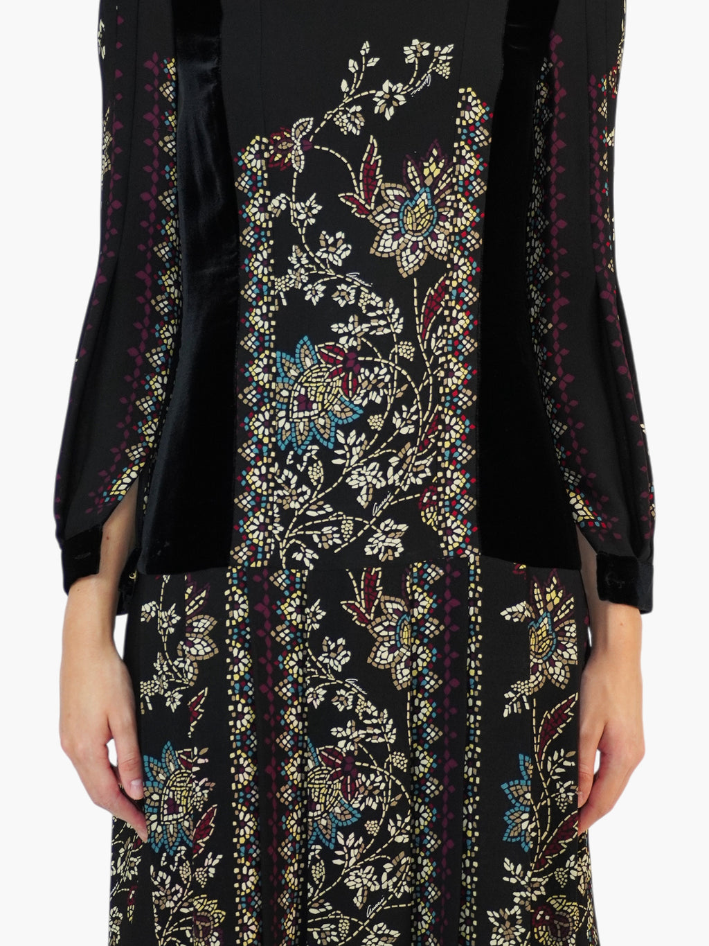Mosaic Pleated Dress