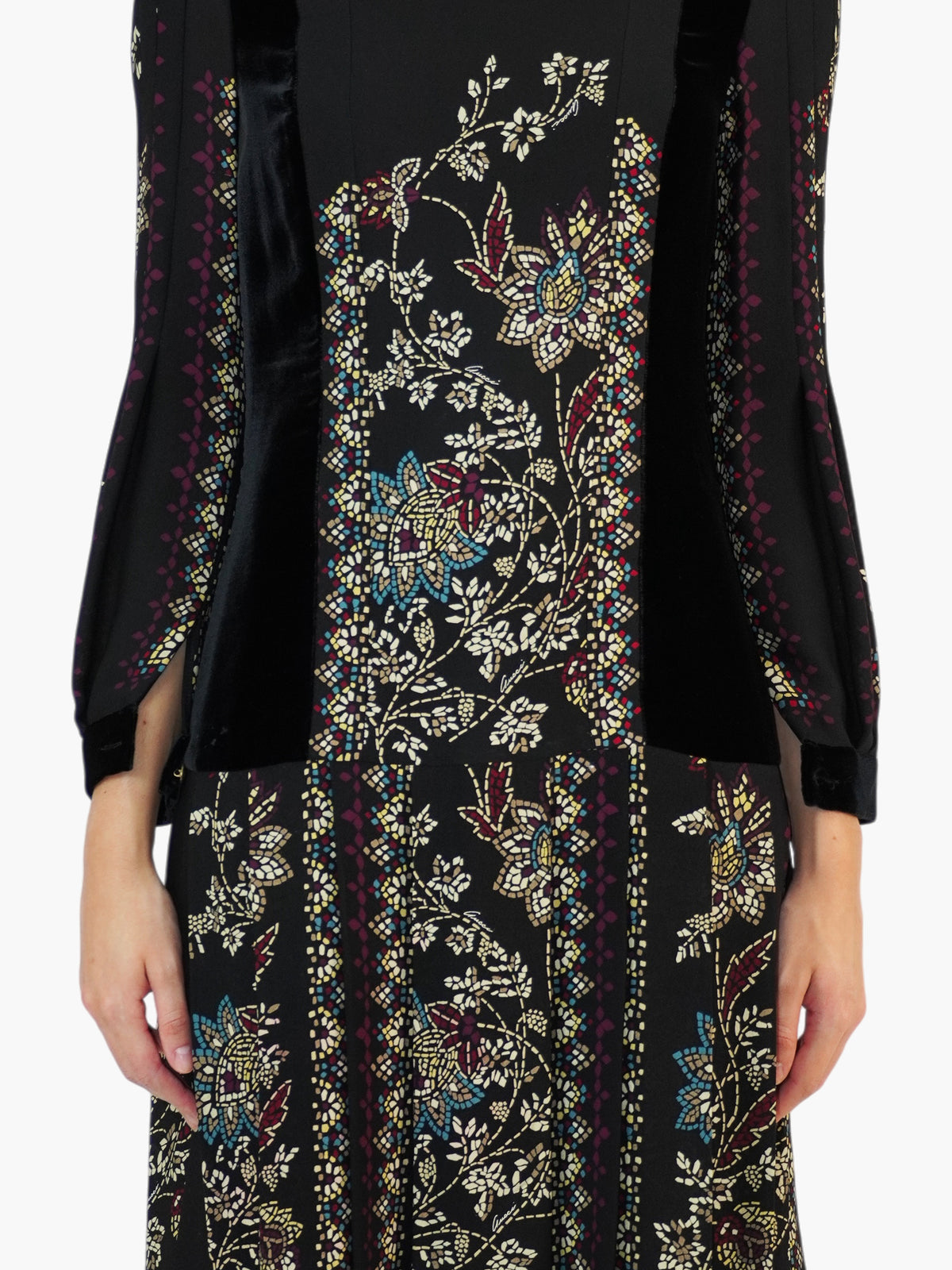 Mosaic Pleated Dress