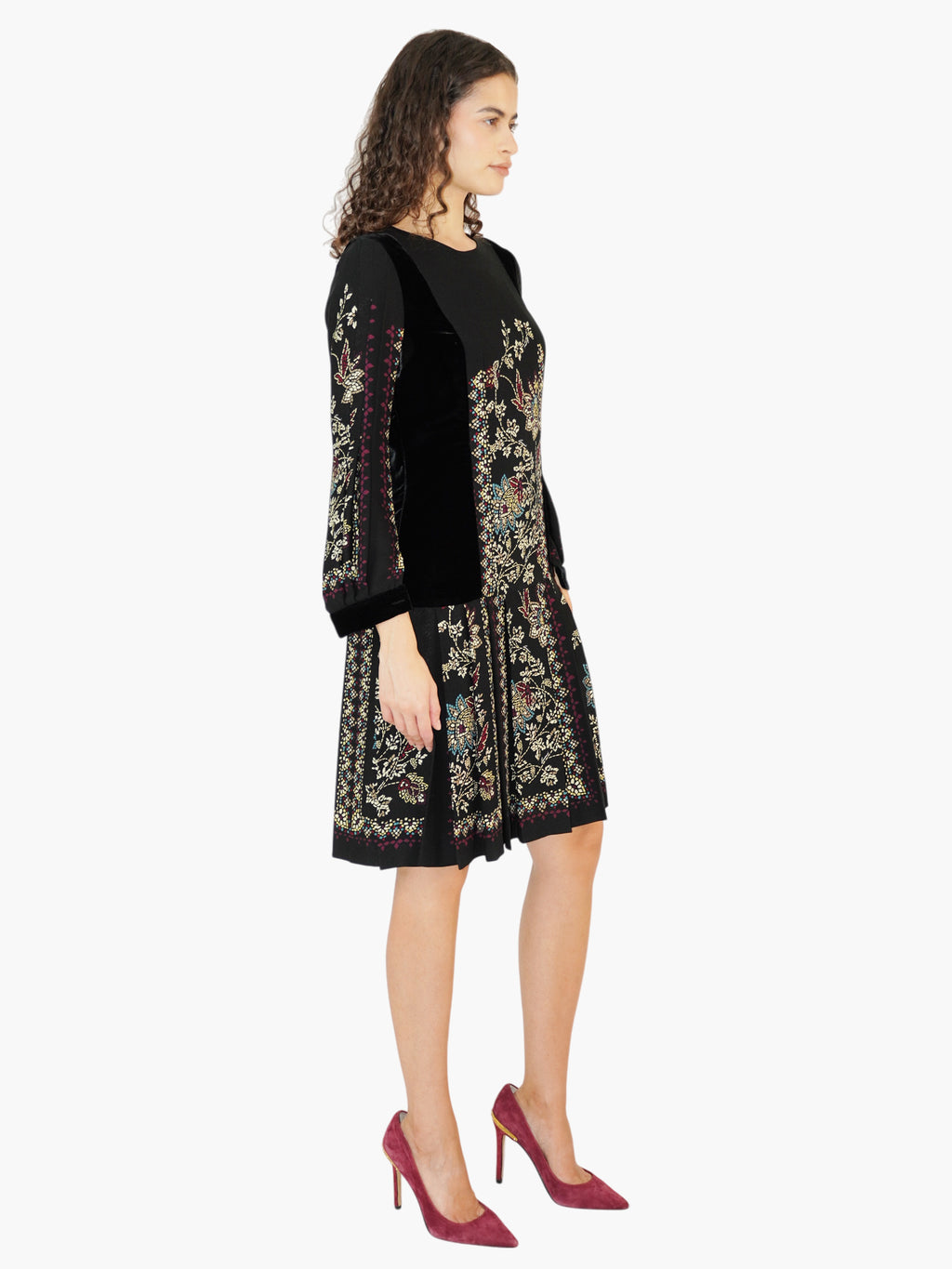 Mosaic Pleated Dress