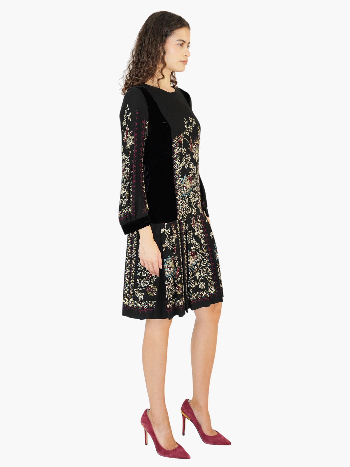 Mosaic Pleated Dress