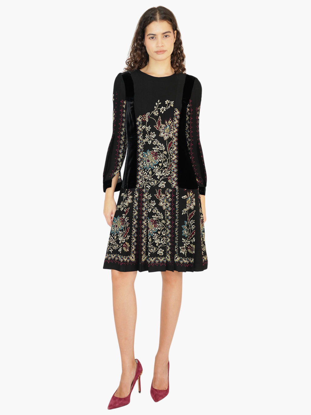 Mosaic Pleated Dress