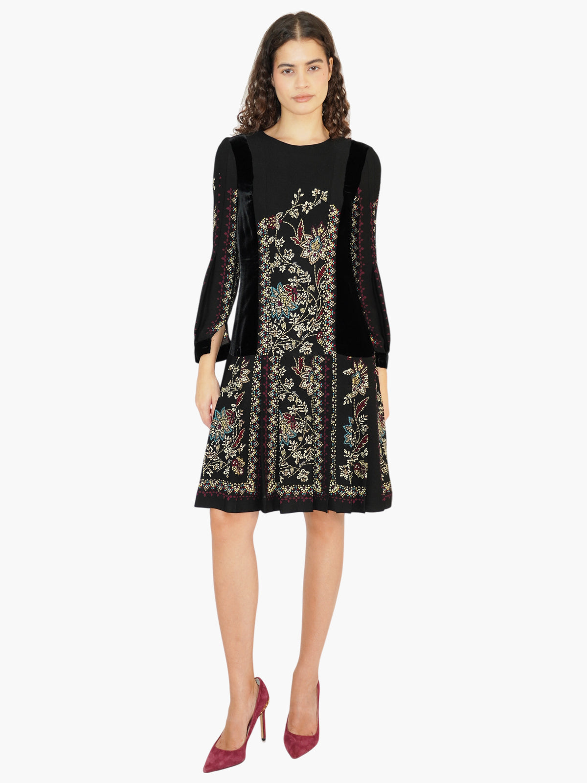 Mosaic Pleated Dress