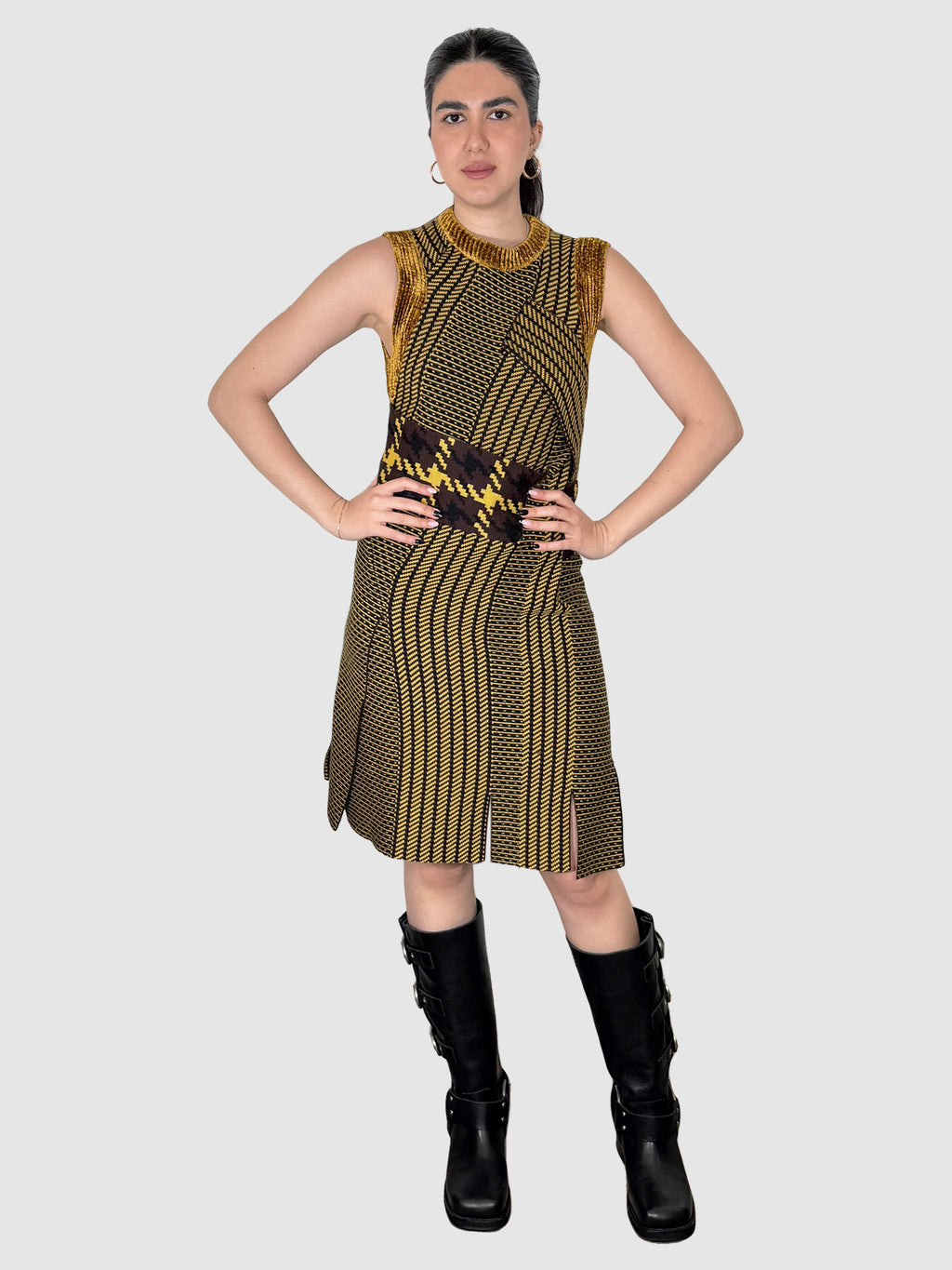 Patterned Knit Dress