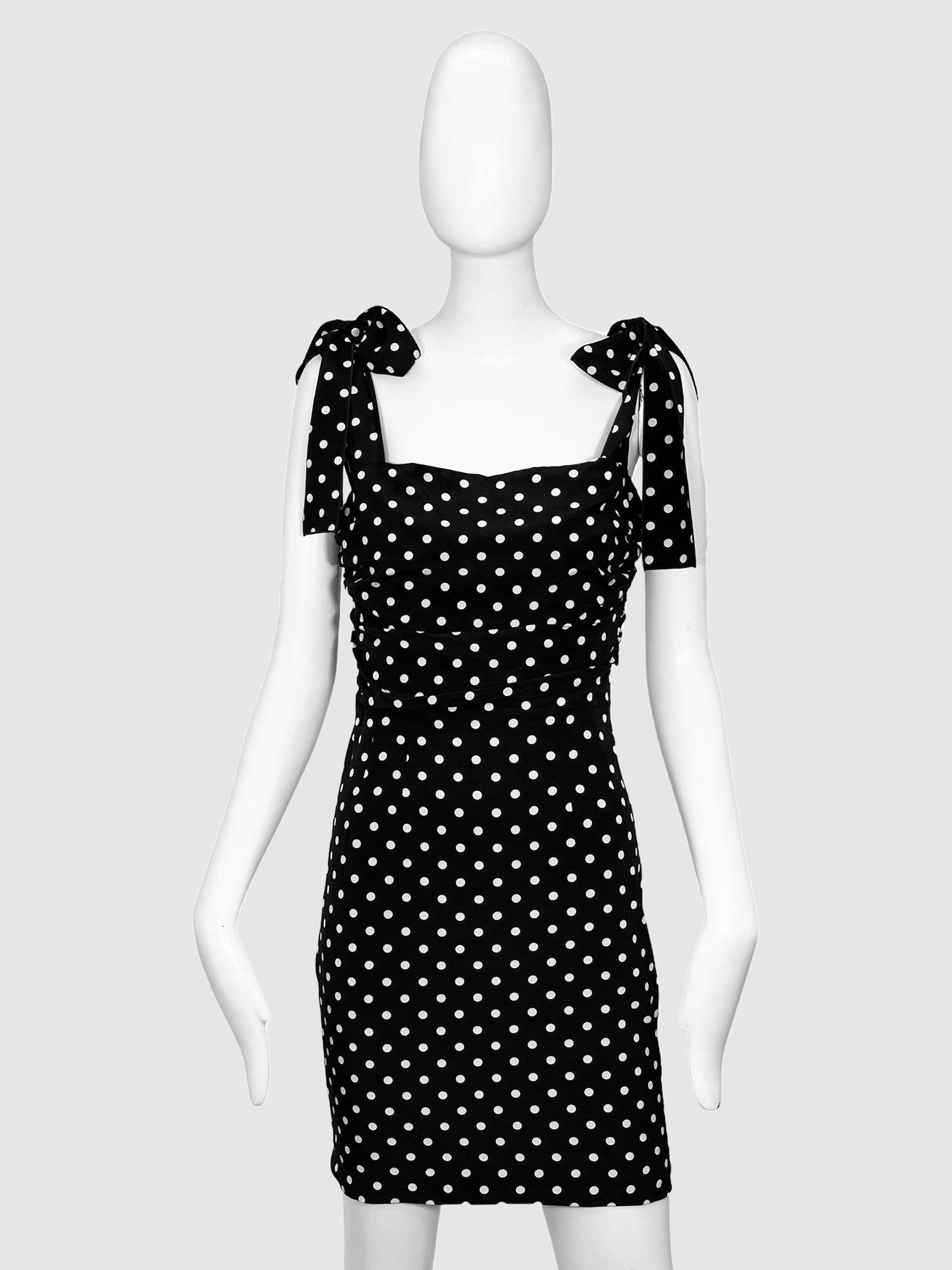Dolce & Gabbana Polka-Dot Mini Dress - Size 42(6/S)