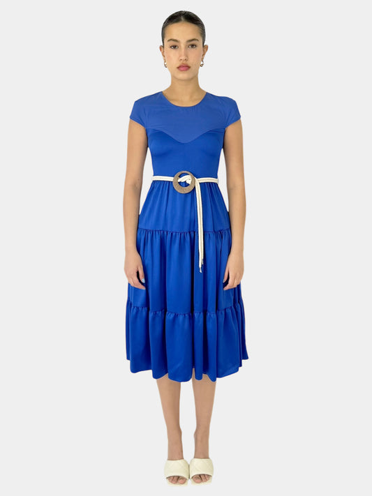 Layered Belted Dress