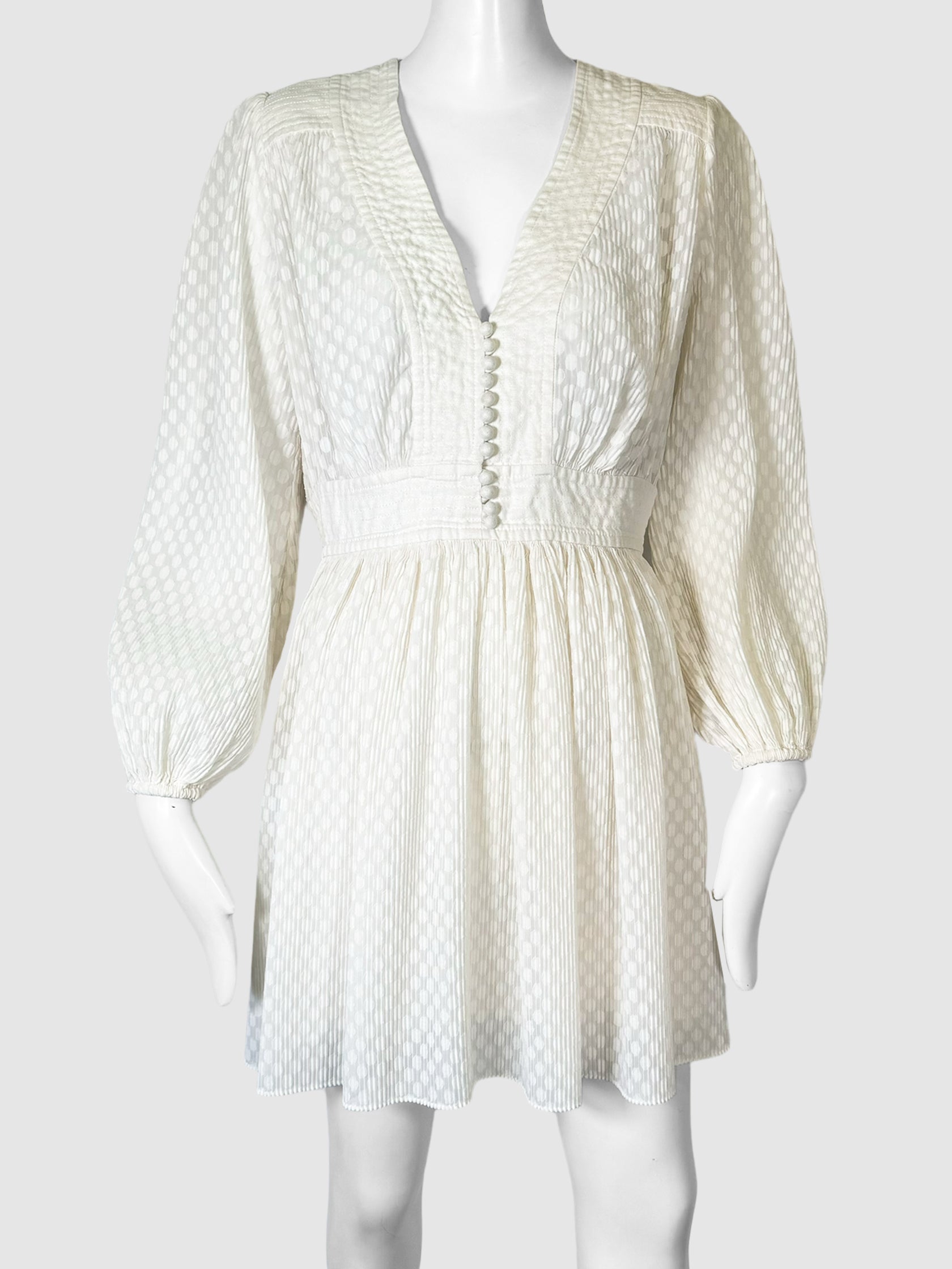 Plissé Mini Dress - Size 3