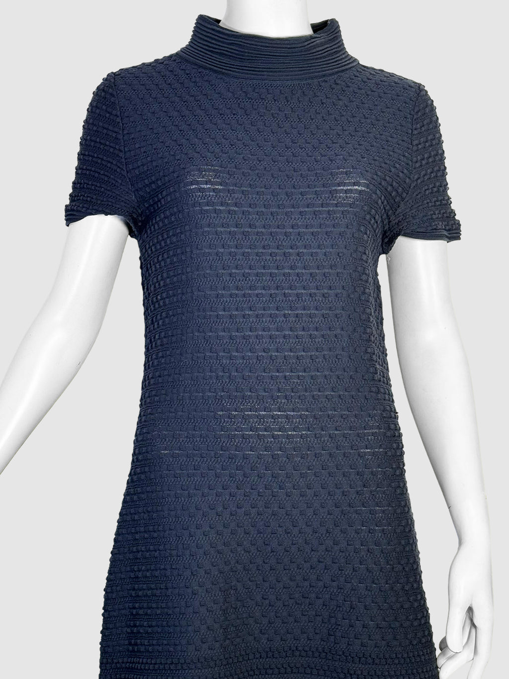 Boat Neck A-Line Knit Dress - Size M