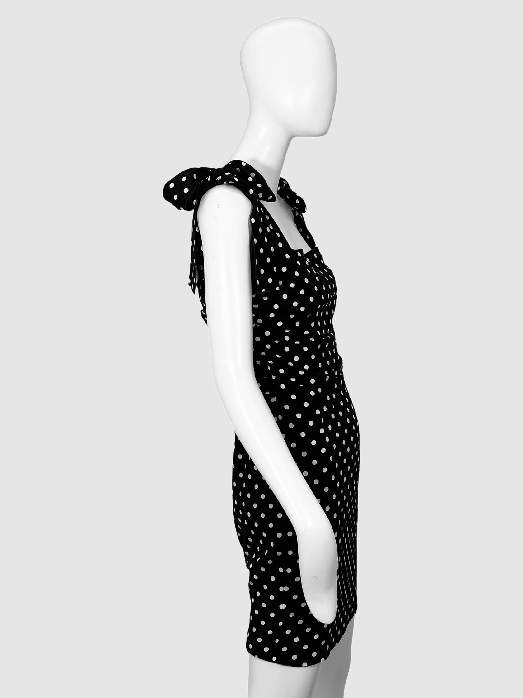 Dolce & Gabbana Polka-Dot Mini Dress - Size 42(6/S)
