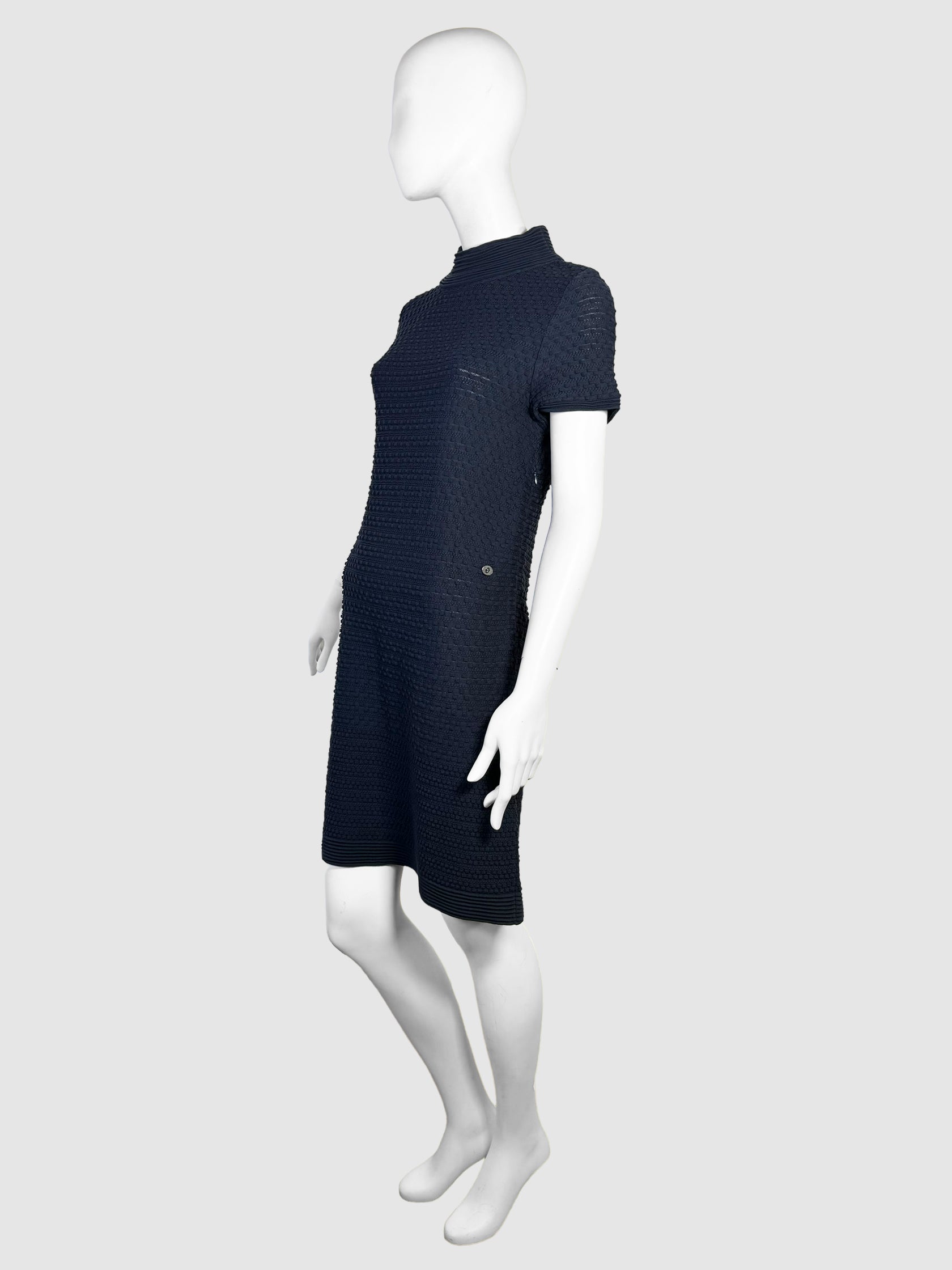 Boat Neck A-Line Knit Dress - Size M