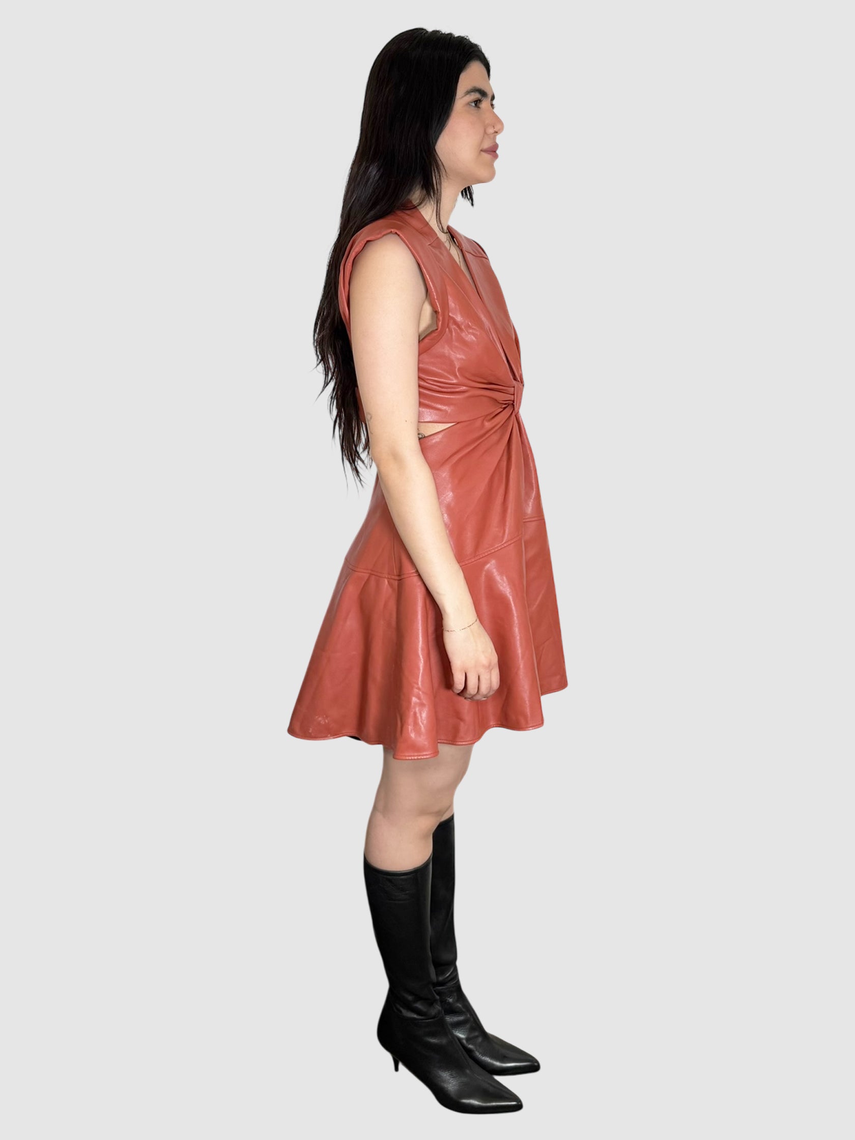 alc faux leather dress ALC Women's Lexi Vegan Leather Dress