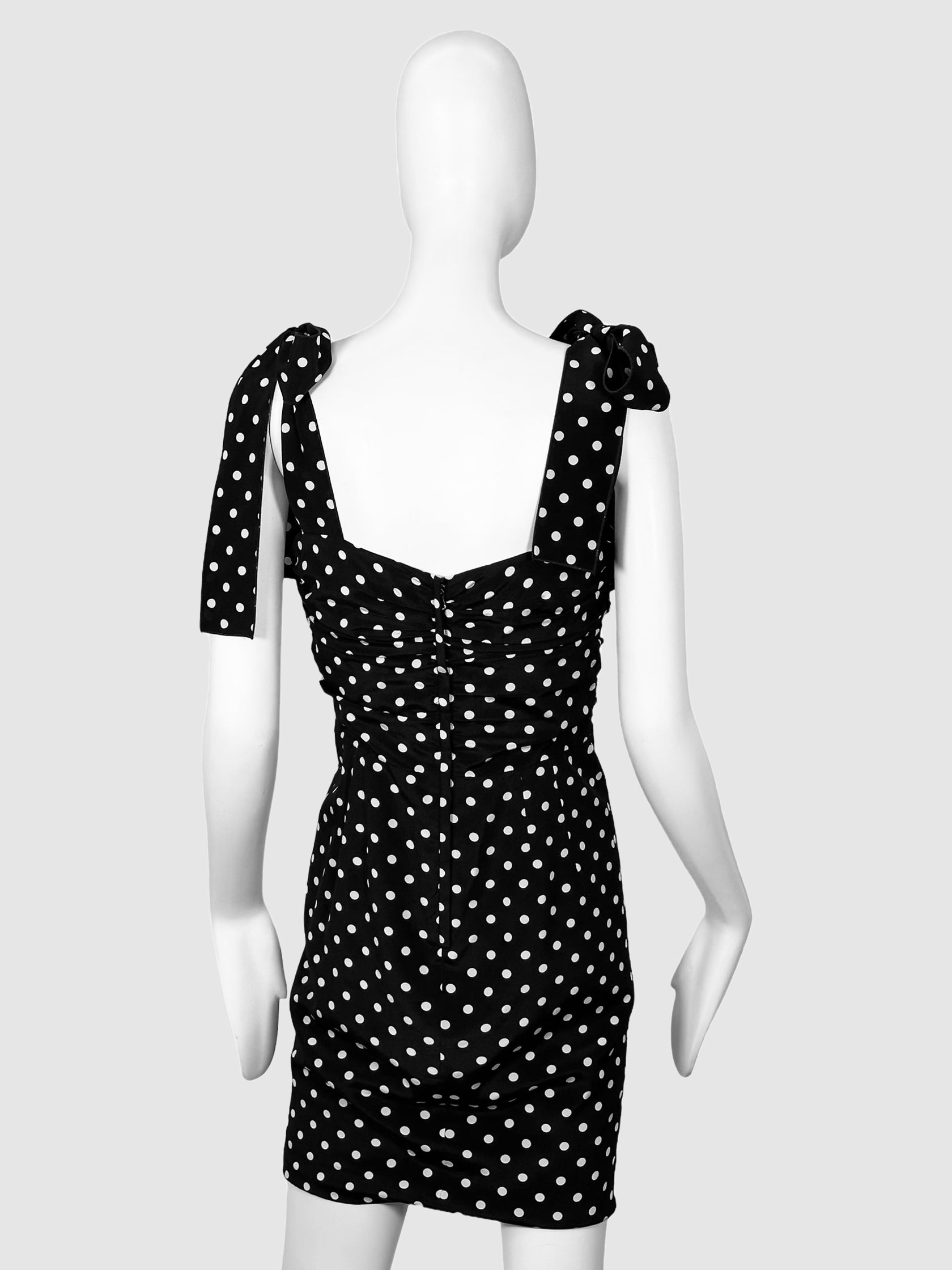 Dolce & Gabbana Polka-Dot Mini Dress - Size 42(6/S)