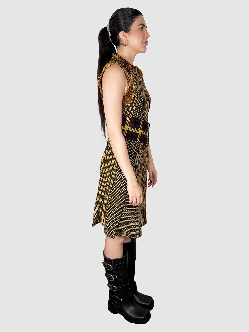 Patterned Knit Dress