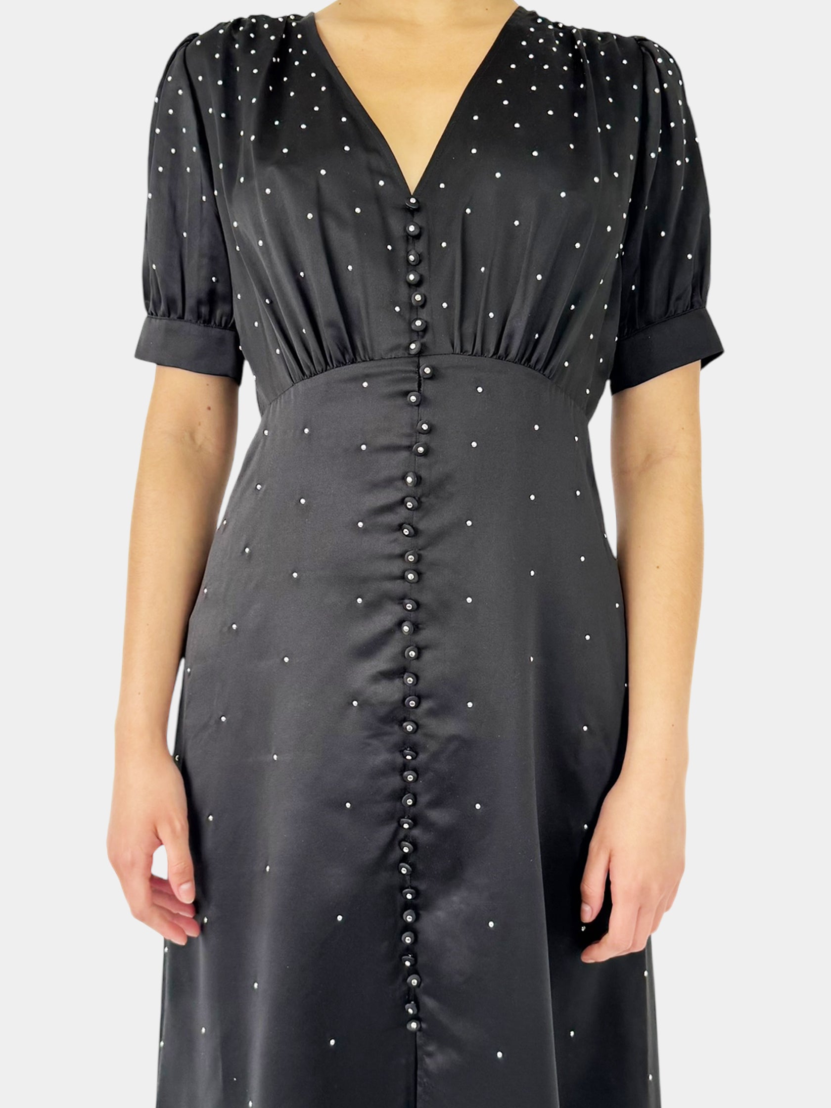 Studded Satin Dress