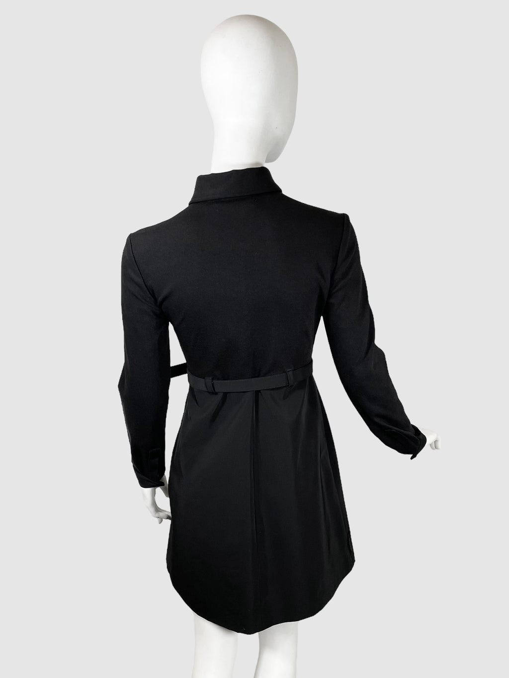Prada Button-Up Dress with Belt - Size 40