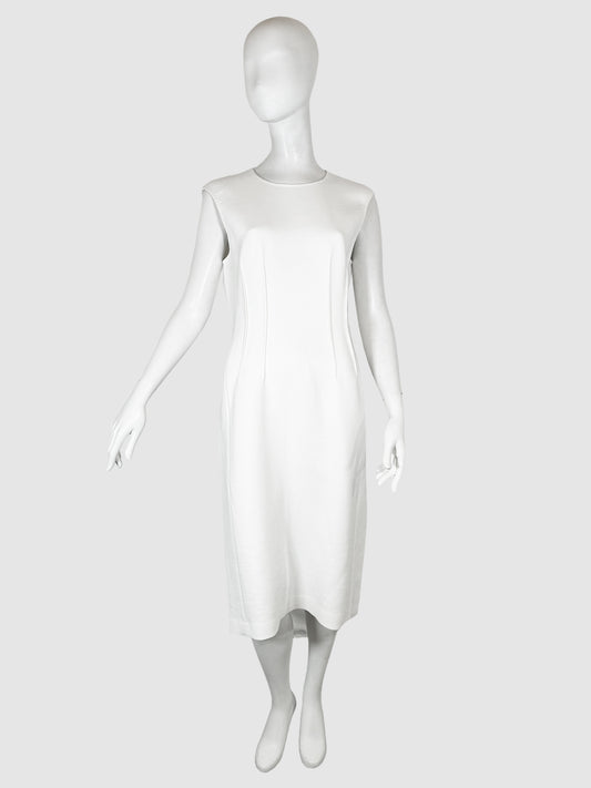 Pleated Shift Dress - Size 8