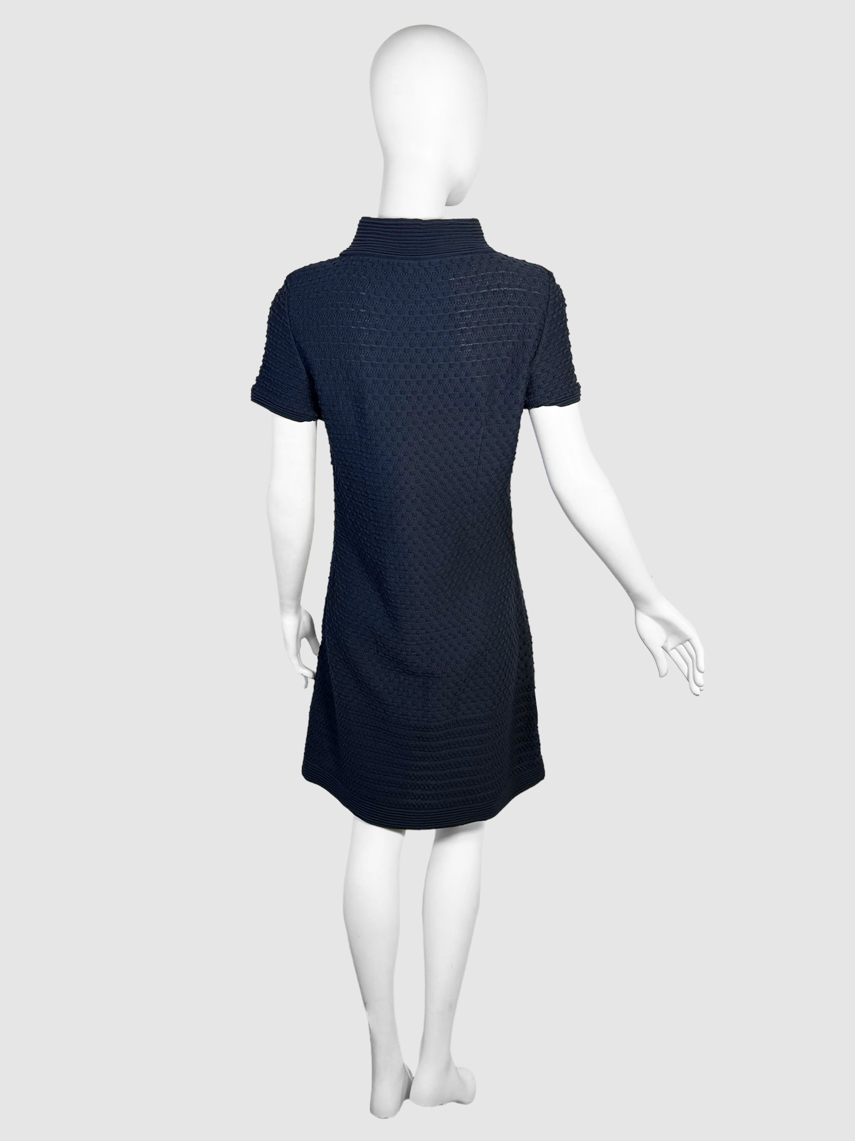 Boat Neck A-Line Knit Dress - Size M
