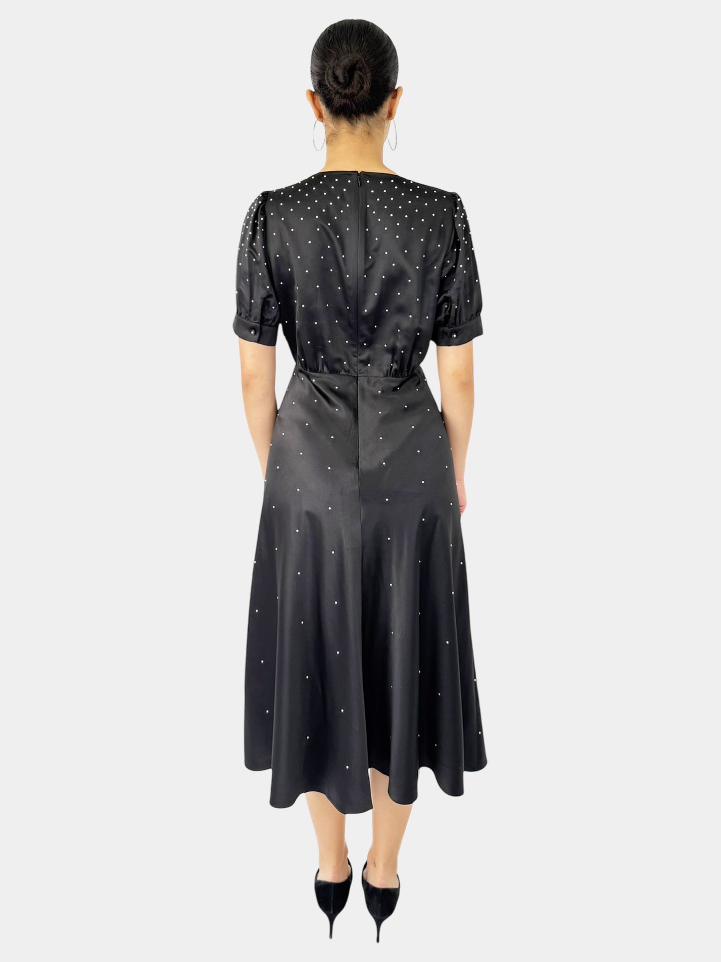 Studded Satin Dress