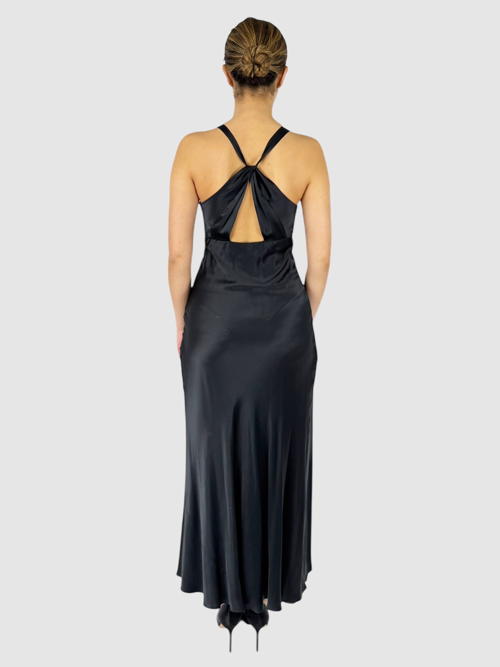 Silk Halter Dress