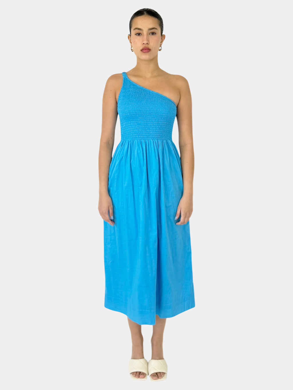 One-Shoulder Midi Dress