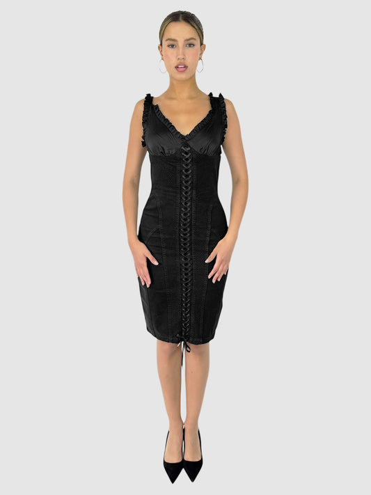 Lace-Up Corset Dress