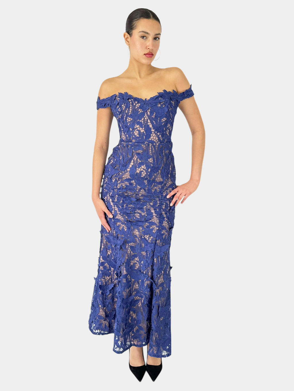 Lace Off-The-Shoulder Dress