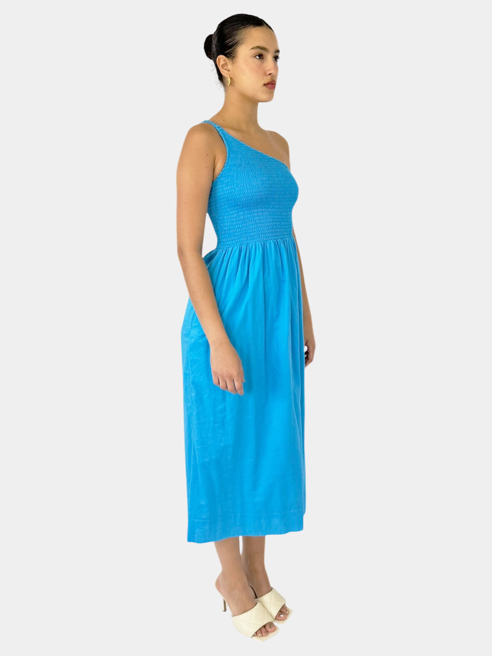 One-Shoulder Midi Dress